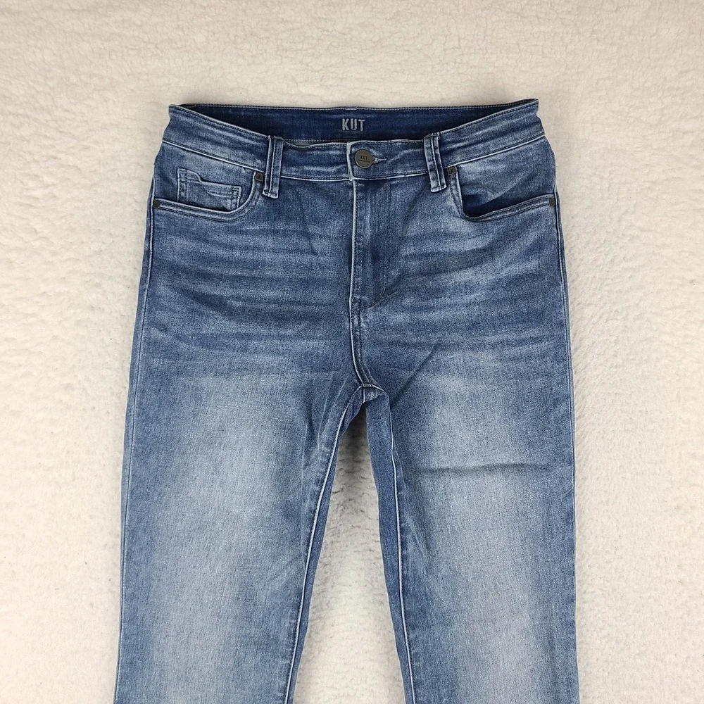 Kut From The Kloth Jeans Womens 6‎ Blue High Rise Toothpick Skinny Light Wash